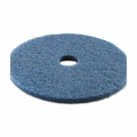 OVERTIME 20 in. dia Standard Scrubbing Floor Pads - Blue, 5PK OV3748592